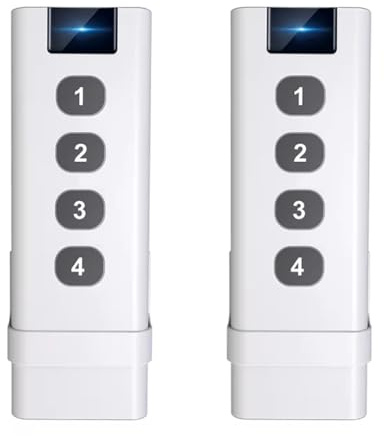 Koolenry 2pcs Tuya ZigBee Control Devices Smart Wireless Scene Switch 4 Key Remote Portable Remote Controls for Home Smart Life