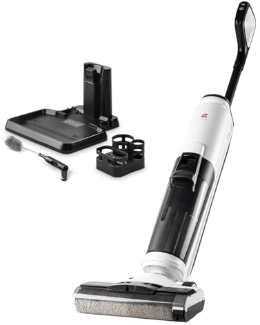 Di4 Velluto Elektrischer 2-in-1 Bodenreiniger Saugt und Wischt, Brushless-Motor 220W, Selbstreinigung, Intelligenter Schmutzsenso, 40min Autonomie, LED-Display, Doppeltank, Automatischer Antrieb