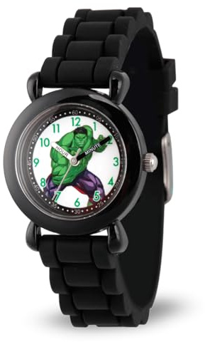 Marvel Unisex-Kinder Analog Quarz Uhr mit Silikon Armband WMA000029