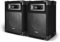 Paire d'enceintes passives sono PA 8/20cm 2x180W 2 voies Bassreflex IBIZA STAR8B