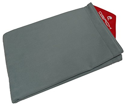 QSack Indy Sitzsack Bezug ohne Füllung, Indoor Sitzsack Hülle 140 x 180 cm (blaugrau)