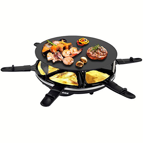 Syntrox Germany Design Raclette Lille mit Glas-Keramik Grillplatte für 6 Personen Grill