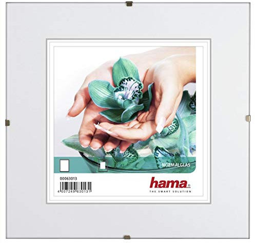Hama Cadre photo Clip-Fixe (sans bordure, 30 x 30 cm, Reflex) Blanc