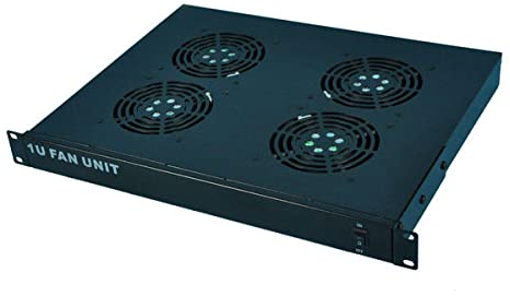 KIMEX - Bloc 4 Ventilateurs - pour Rack et Baie de Brassage - 19 - 1U - 110-0174