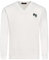 Guvnors Men Bowling Jumper Knitted V Neck Top White Jumper Sweater Top Bowls Logo On The Front, Large, White