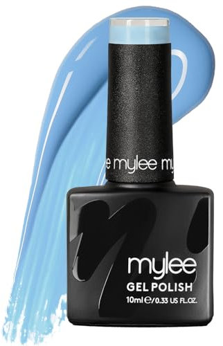 Mylee Gel Nail Polish 10ml [Guilty Pleasure] UV/LED Soak-Off Nail Art Manicure Pedicure for Professional, Salon & Home Use [Blue Range] - Long Lasting & Easy to Apply