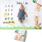 Baby Monats Decke für Jungen und Mädchen Unisex | Baby Meilenstein Decke Fotodecke | Babydecke mit Monat als Geschenk zur Geburt | Babys Meilensteine in Wachstum & Alter Verfolgen | Weich Dick Groß