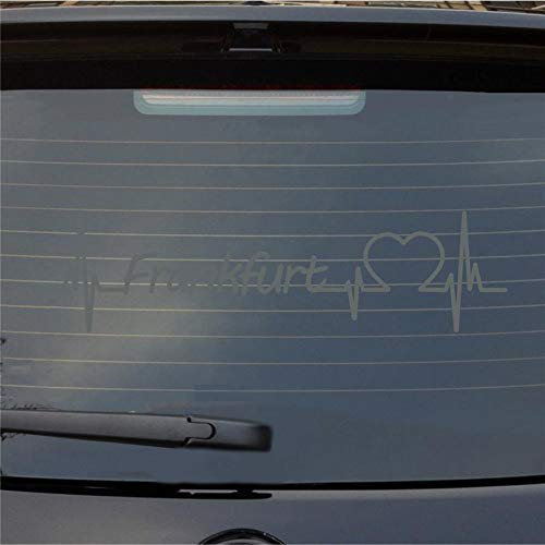 Hellweg Druckerei Frankfurt Herz Puls Stadt Liebe Auto Aufkleber Sticker Heckscheibenaufkleber
