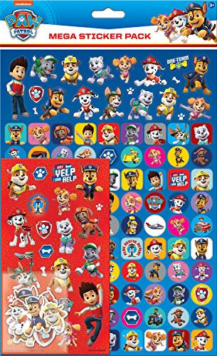 Paper Projects Paw Patrol Mega-Sticker-Pack, 01.70.22.021, blau/rot, 29,7 cm x 21 cm,