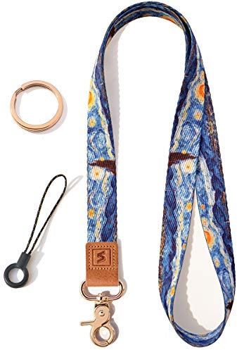 SENLLY Schlüsselband für Schlüssel, Originellem Musterdesign Ausweishülle Umhängeband