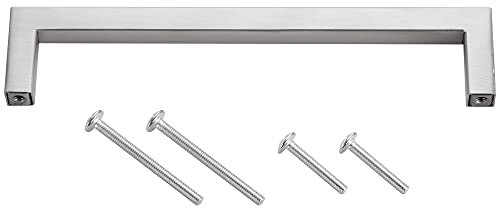 Stahlia Möbelgriff Edelstahl 160mm Lochabstand Schrankgriffe Edelstahl gebürstet Küchengriffe Schubladengriffe Griffe Möbel Griffe für Küchenschränke