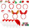7 Arten Weihnachts Haarreif,5 Stück Weihnachtsmütze,6 Slap Armbänder,Weihnachten Haarreif,Weihnachten Stirnband,Weihnachtsfeier Hut,Stirnbänder Partyhüte,Weihnachten Kopfbedeckung,Feier Kostüm Party