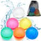 Wiederverwendbare Wasserballons, Sommerspielzeug, Wasserspielzeug für Jungen und Mädchen, Außenpool, Strandspielzeug für Kinder, Wasserspiele, Spielzeug, selbstdichtender Wasserspritzball (6 Stück)