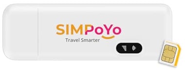 SIMPoYo USB Dongle, Wireless Network Wi-Fi Adapter, Plug and Play Wi-Fi Hotspot with 10G SIM Card for Slate 7/Beryl AX/Slate AX/Opal, 4G LTE Mobile Unlocked Modem for Desktop/Laptop/Travel/Business