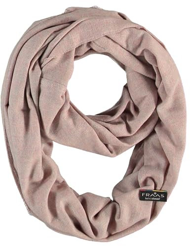 FRAAS Damen Loop-Schal einfarbig aus Cashmink - Made in Germany - wärmender Rund-Schal - Schlauch-Schal weicher als Kaschmir - perfekt für die Übergangszeit Old Rose