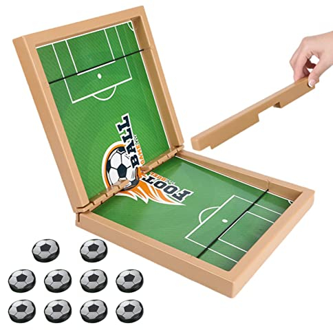 AIYING Schnelles Sling-Puck-Spiel - Fußball Tischkicker-Schleuderspiel für Heckklappen-Geburtstagsfeier