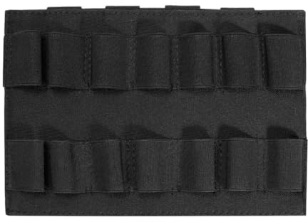 DONGKER Shotgun Shell Panel, 14 Runde Schrotflinten Halter Tasche, Tactical Molle Cartridge Shell Holder für Outdoor-Taktiken, Jagdaktivitäten, Schießtraining