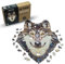 WOOD YOU DO Holzpuzzle mit Wolfsmotiv für Erwachsene - 47 x 36 cm, 465 Teile (Abowe Wolf, A2, XXL)