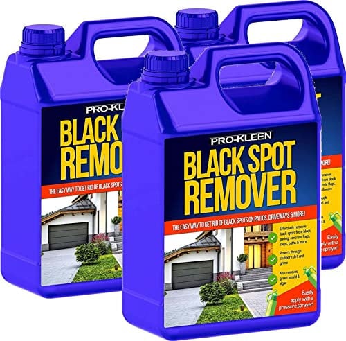 Pro-Kleen Powerful Black Spot Remover - Removes Black Spots, Dirt and Stain - Easy to Use Fluid/Liquid Cleaning Solution - Use on Patios, Indian Sandstone, Driveway and more (15 Litres)