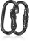Karabiner Groß 25KN, PARFCO 2 Stück Karabiner Klettern, Tragende Legierung Karabinerhaken Klettern, Karabinerhaken Groß für Hängematte, Bergsteigen, Schaukel