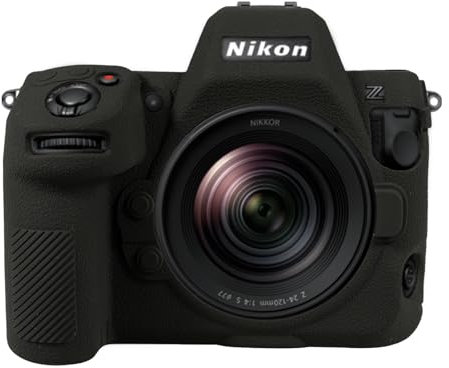 Z8 Camera Case, Easy Hood Upgraded Protective Camera Cover for Nikon Z8 Camera, Soft Silicone Case with Buttons Marking Lightweight Body Skin Bag Cover Black