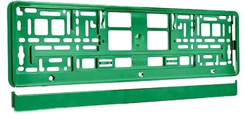 Carmotion Nummernschild-Rahmen, metallisiert, Grün