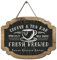 coffee bar sign coffee and tea bar fresh brewed Wooden Hanging sign,coffee bar decor for Home, Kitchen, Coffee Station, Business and Office