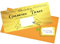 LVZONGXIN Gutschein mit Rubbelaufkleber, Goldenes Ticket Rubbelkarte als Geburtstagskarten oder Gutscheinkarte zu Weihnachten…