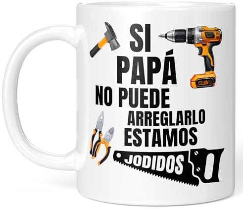 LA CASA DE LAS TAZAS® Regalos para Papa. Regalos Originales Día del Padre - Papá - Super Papa, Regalos Hombre Originales - Taza Papa - Cumpleaños Padre, Regalo Gracioso Papa