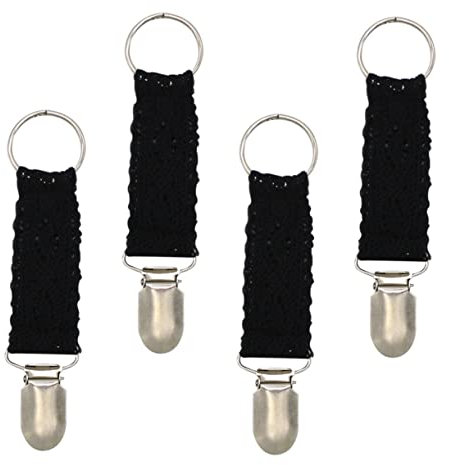 GALPADA 4 Stück Spitze Hut Clip Hutbegleiter Hutclips Taschenclips Spitzenhutclip für den Außenbereich Hutklemme für Outdoor Mehrzweck Reisekappe dekorativer Hut Doppel Team reisen eisen