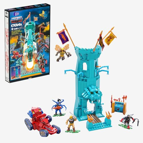 Mattel MEGA Masters of The Universe Eternia Battleground Spielzeug-Bauset, klein, HFF28