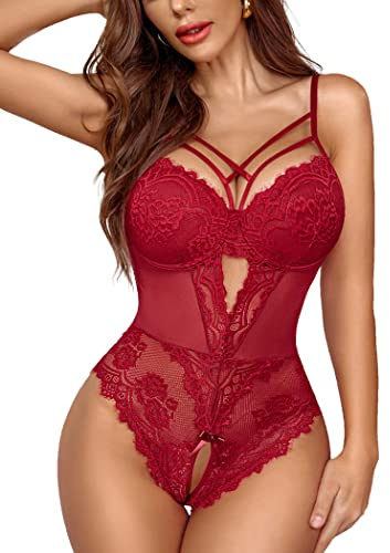 Avidlove Dam spets body sexig sexiga underkläder korsett underkläder curvy bodysuit teddy one piece underkläder
