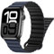 HITZEE Compatible con Cinturino Apple Watch 49/46/45/44/42/41/40/38mm, Cinturini Magnetico Indossabile Due Lati Compatibile per iWatch Ultra 2 Serie 10 9 8 7 SE 6 5 4 (38/40/41/42, Blu Scuro-Nero)