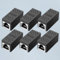 Siganorpy 6PCS RJ45 Coupler, Ethernet Cable Extender Coupler Female to Female Connector for Cat8 Cat7 Cat6 Cat5e Cat5 Network Cable Joiner (Black)
