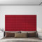Wenjingqi-343839 Wandpaneele, 12 Stück, Samt, rot, 60 x 15 cm, 1,08 m²