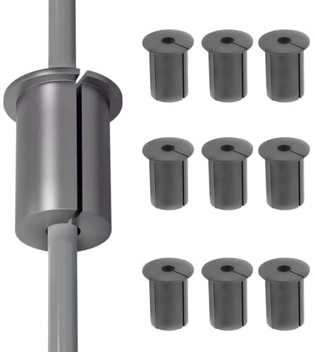 Wandkabelführungsset, Kabelmontageset - 10 Stück -Kabelschutzhülle,Silikon-Netzwerkkabel-Drahtlöcher, Kabelmontagezubehör, Kabelwanddurchführung Für Ethernet-Kabel