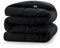 CozyLux Bettdecke 140x200 cm für 4 Jahreszeiten, Steppdecke Mikrofaser 300gsm, Ganzjahresdecke 200x140, Super Weiche Zudecke Schlafdecke Atmungsaktive 140 x 200, Schwarz