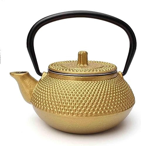 Théière en fonte avec passoire - Style vintage - Pour la maison et la cuisine