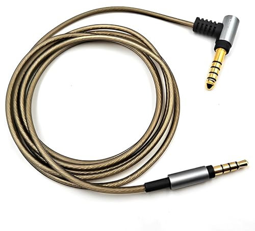 Earmax Cable equilibrado OCC de 4,4 mm a 3,5 mm compatible con Sony MDR-1A 1ADAC 1ABT 100ABN 100AP XB950BT WH1000X 1000XM2 1000XM3 H600A H800 H900N Z1000 ATH MSR7 SR5 AR3 AR. 5 AR5BT