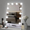 sxorted Spiegel mit Beleuchtung Hollywood Schminkspiegel 12 Dimmbare LED 360° Drehbar 31x44cm Kosmetikspiegel mit 3 Lichtfarben 360° Grad Touch-Steurung Speicherplatz Spiegel für Schminktisch