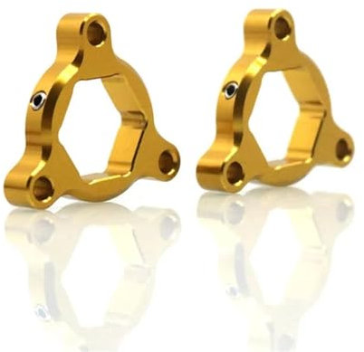 BWZJS for GSXR 600 GSX-R600 GSXR 750 GSX-R750 GSX650F SV650/SV650S Motorrad 19mm 22mm CNC Suspension Gabel Vorspannung Einsteller Gabelvorspannungseinsteller(19mm Gold)