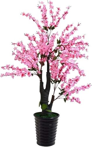 IWENZHKPA Fake Tree Artificial Trees Artificial Peach Trees With Basin Decoration Artificial Plants For Home Decor Indoor Outdoor Fake Tree Artificial Tree Indoors(170cm)