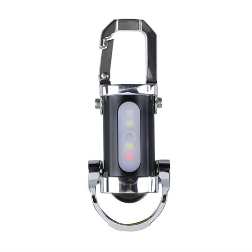 1200LM Super Bright Mini Keychain Flashlight, Rechargeable Led Keychain Torch, Portable High Lumens EDC Pocket Flashlights with Charging Cable, for Hiking, Camping (Black)