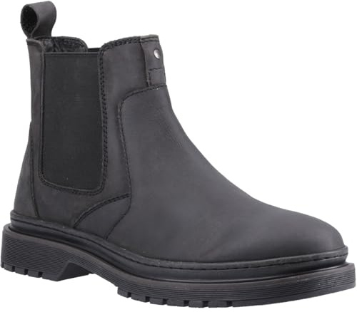 Hush Puppies Jamie Leather Men's Black Boots - UK 9