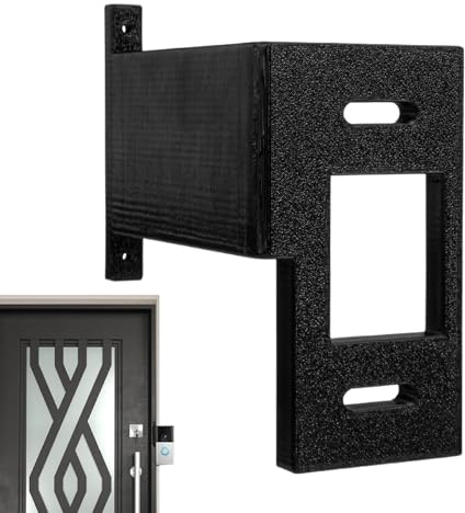 Ring Doorbell Angle Mount | Anti-Theft Device Holder - Ring Doorbell Bracket | for Garage, Indoor, Outside, House Door, Garden Gate, Brick Wall, Patio, Workplace, Store