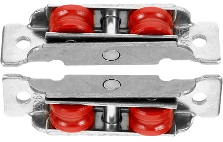 SOIMISS 2 pièces Roulette Baie Vitrée Coulissante Inox Galet Nylon Silencieux avec Roulements pour Porte Coulissante Intérieur Kit Remplacement Poulie Patio Door Rollers Fonctionnement