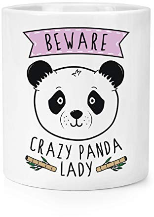 Attention Fou Panda Femme Maquillage Pinceaux Crayon Pot