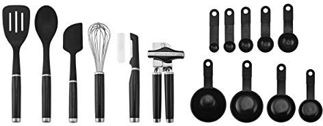 KitchenAid KE447BXOBA Classic Tool and Gadget Set, Plastic, Black