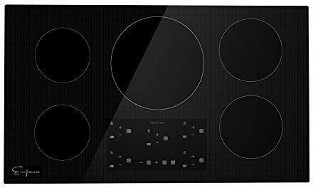 Empava Induction Hob, Electric Cooker Built-In 4 Zones,New Electric Hob Double Flex Zones for BBQ Function,Electric Hobs 7000W,Induction Cooker 9 Power Levels Child Safety Lock