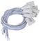 Interruttore magnetico 10pcs sensore porta finestra cablato, interruttore reed magnetico allarme porta contatto finestra di sicurezza bianco